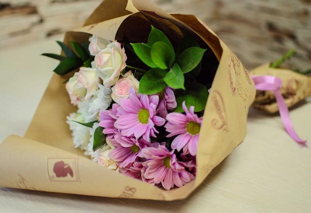 Букет цветов из: Розы и Хризантемы в Череповце