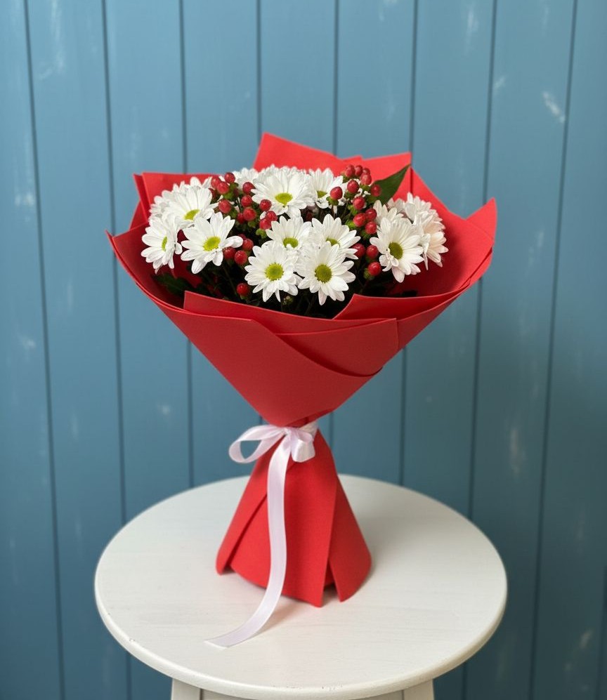 Букет цветов из: Хризантемы в Череповце