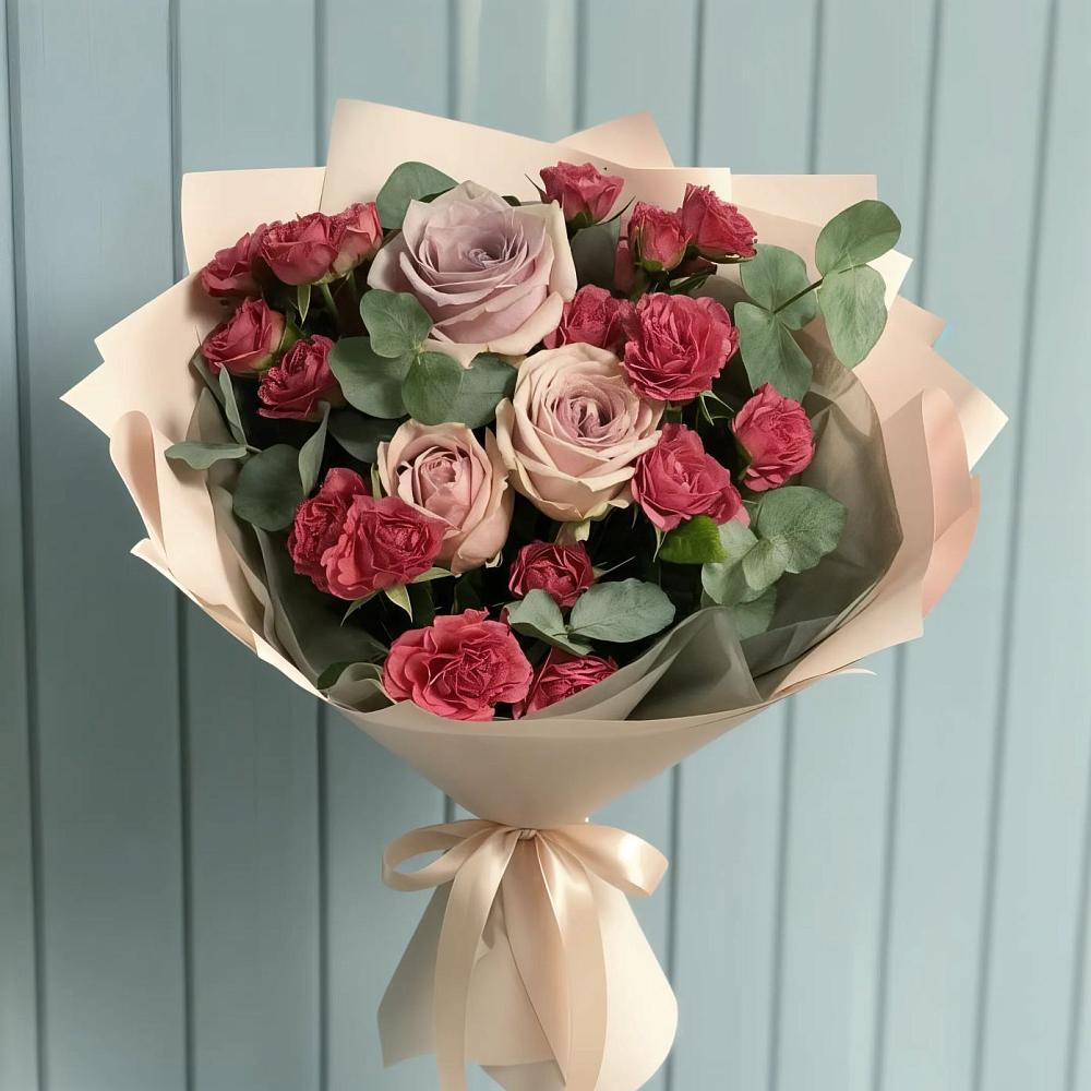 Букет цветов из: Гвоздики и Розы в Череповце