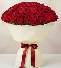Букет 101 Красная роза Милано в Череповце