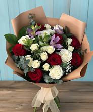 Букет цветов из:  Розы и Альстромерии в Череповце