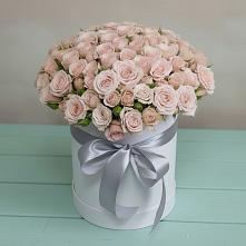 Цветочная композиция из Розы в шляпной коробке #REPLACE_PRED# Череповце