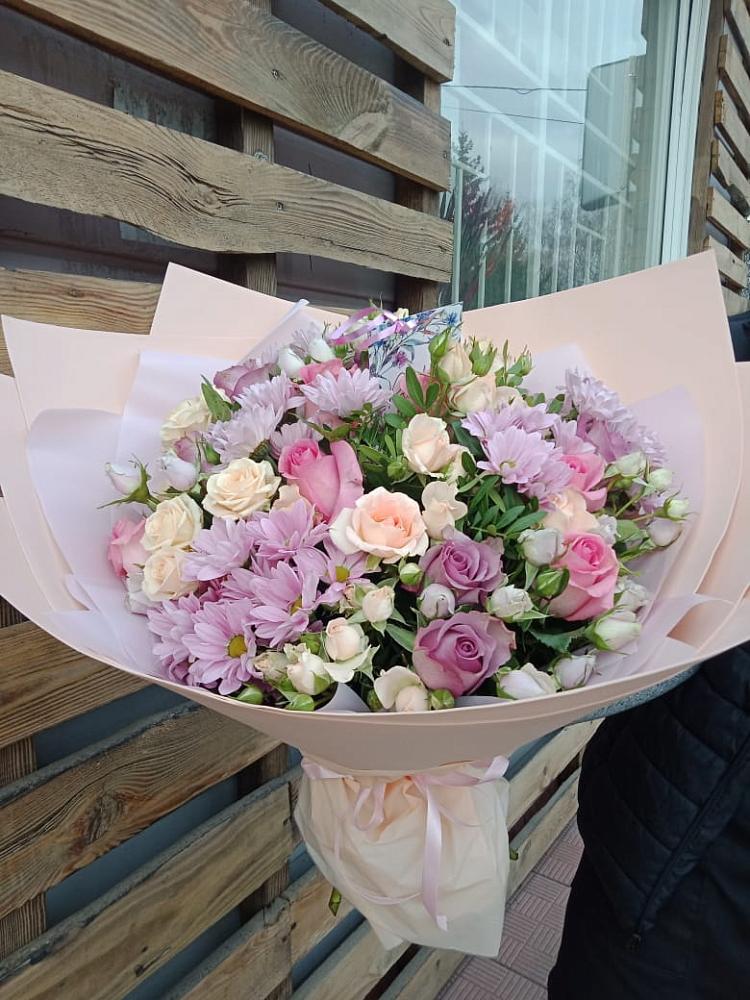 Букет цветов из: Розы и Хризантемы в Череповце