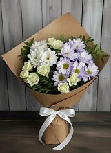 Букет цветов из:  Хризантемы и Розы в Череповце