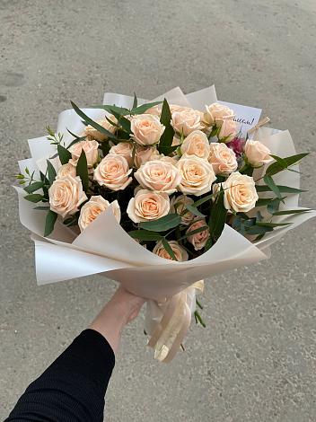 Букет Кремовые розы Латте в Череповце