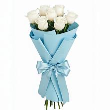 Букет 7 белых роз Проуд в Череповце