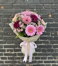 Букет цветов из:  Герберы и Хризантемы в Череповце