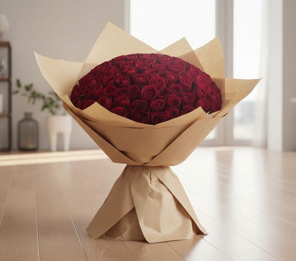 Букет 101 Красная роза в Череповце