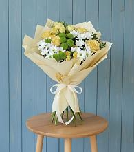 Букет цветов из:  Хризантемы и Розы в Череповце