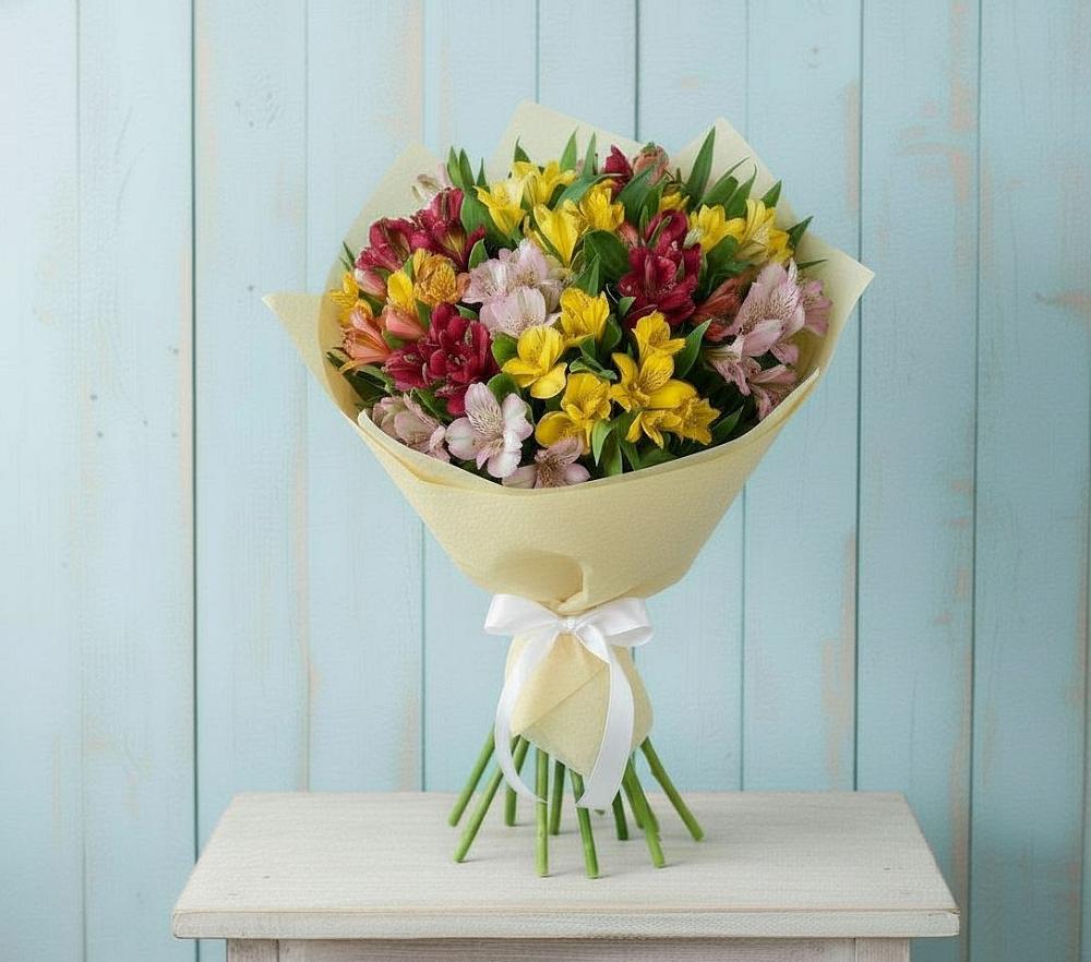 Букет цветов из: Альстромерии в Череповце