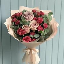 Букет цветов из:  Гвоздики и Розы #REPLACE_PRED# Череповце
