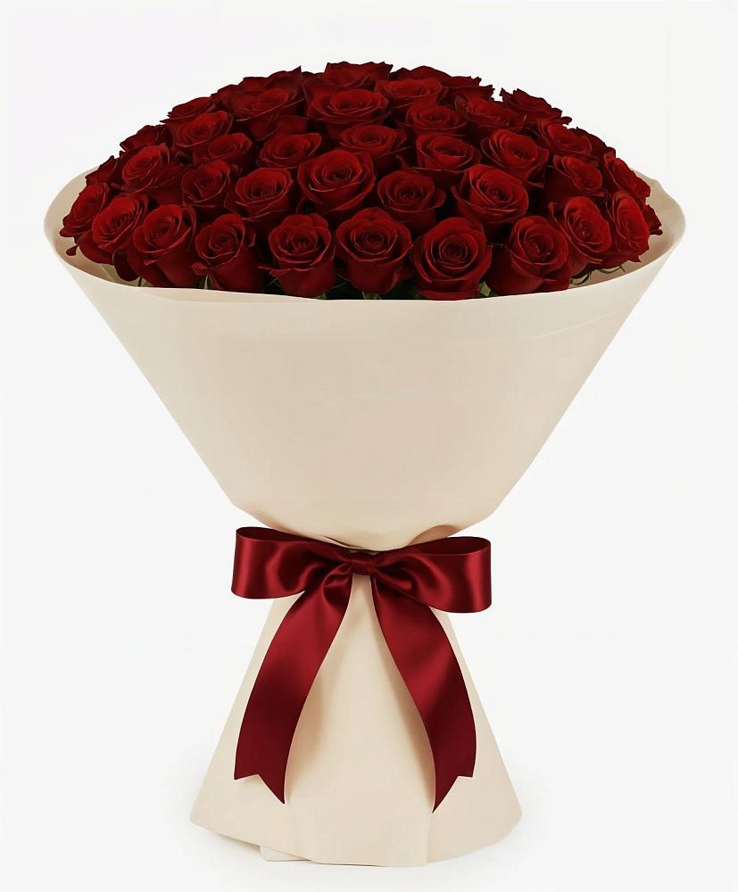 Букет 101 Бордовая роза Блэк Бакарра в Череповце