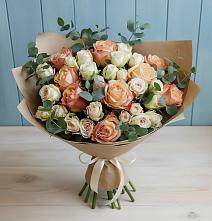 Букет цветов из:  Альстромерии и Розы #REPLACE_PRED# Череповце